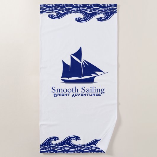 Sanftes Segeltuch Strandtuch (Vorderseite)