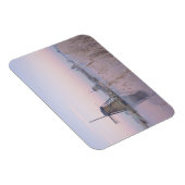 Sanftes Sonnenlicht im Winter über Windmühlen Magnet (Rechte Seite)