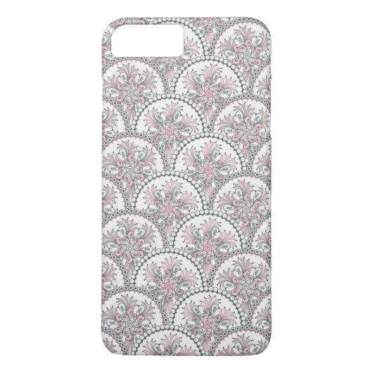 Sanftes Vintage-Muster Case-Mate iPhone Hülle (Rückseite)