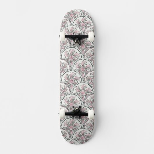 Sanftes Vintage-Muster Skateboard (Vorderseite)