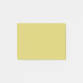 Sanftes Warmgelb Minimalistisch Post-it Klebezettel (Vorderseite)