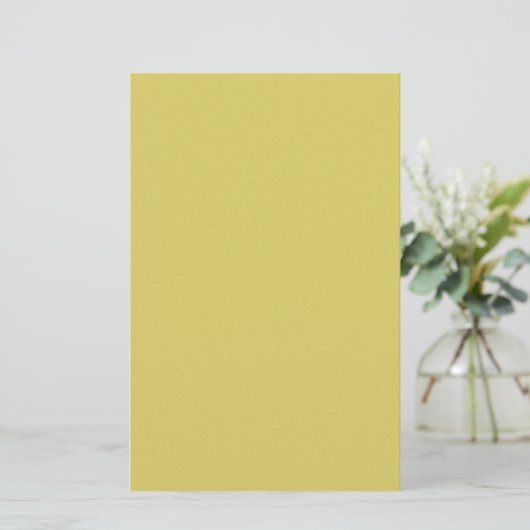 Sanftes Warmgelbes Briefpapier (Stehend Vorderseite)