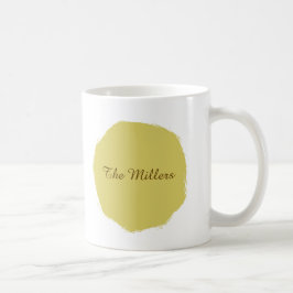 Sanftes Warmgelbes Kreis-Kaffeetasse Kaffeetasse