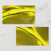 Sanftgelbe Design-Visitenkarte Visitenkarte (Vorne/Hinten)