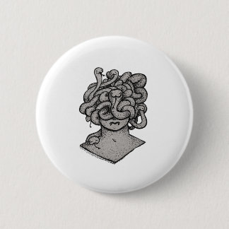 Sanftmütiger Medusa-Knopf Button