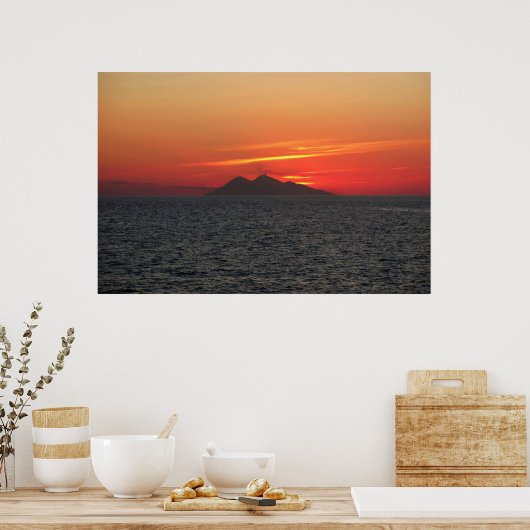 Sangeang Api Sunset Poster (Küche)