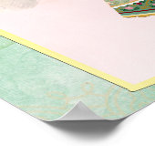 Sangeet mehndi indische Hochzeitsempfang Poster (Ecke)