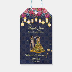 Sangeet willkommen Custom Schild tanzen indisches Geschenkanhänger