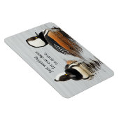 Sänger beim Making: Verborgene Merganser Magnet (Rechte Seite)