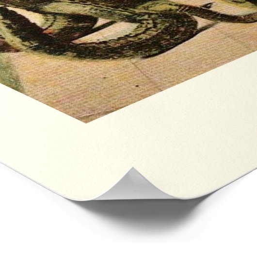 Sänger drucken poster (Ecke)