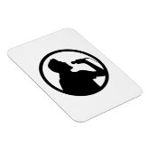Sänger Icon - Karaoke Logo Magnet (Rechte Seite)