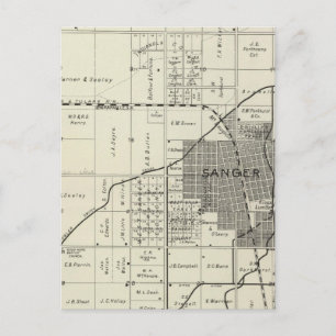 Sanger, Kalifornien Postkarte