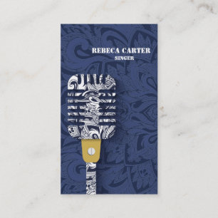 Sänger-Karaoke-Spieler-Musik-Künstler-Karten-Cho Visitenkarte