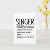 Sänger Karte (Gelbe Blume)