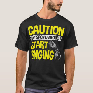 Sänger Künstler Musiker Sängerin Solist Musikdarst T-Shirt
