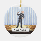 Sänger - Mann Keramikornament (Vorne)