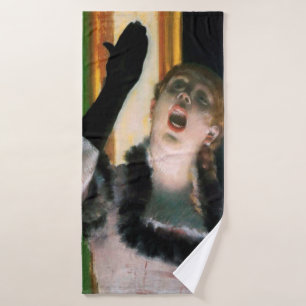 Sänger mit Handschuh, Edgar Degas Badehandtuch