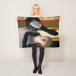 Sänger mit Handschuh, Edgar Degas Fleecedecke