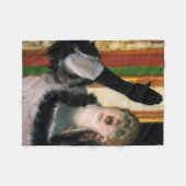 Sänger mit Handschuh, Edgar Degas Fleecedecke (Vorderseite (Horizontal))