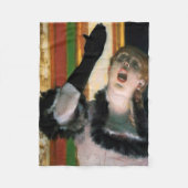 Sänger mit Handschuh, Edgar Degas Fleecedecke (Vorderseite)