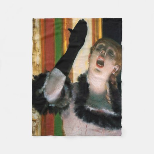 Sänger mit Handschuh, Edgar Degas Fleecedecke (Vorderseite)