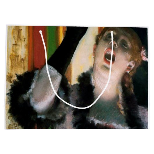 Sänger mit Handschuh, Edgar Degas Große Geschenktüte (Rückseite)