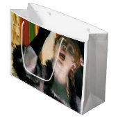 Sänger mit Handschuh, Edgar Degas Große Geschenktüte (Vorderseite Schrägansicht)