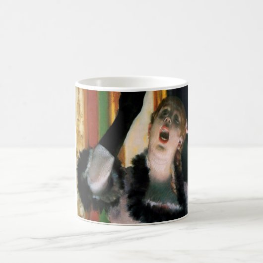 Sänger mit Handschuh, Edgar Degas Kaffeetasse (Mittel)