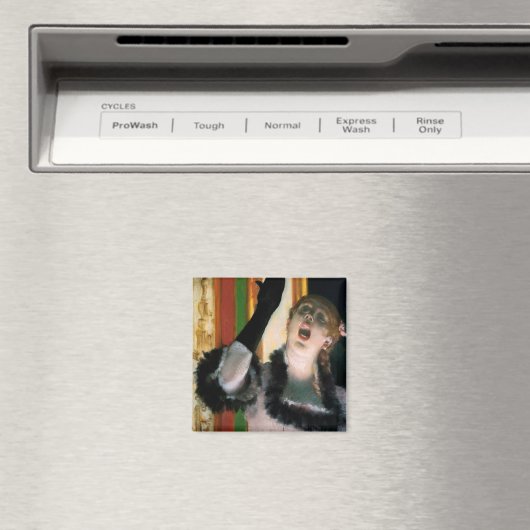 Sänger mit Handschuh, Edgar Degas Magnet (In Situ (Geschirrspüler))