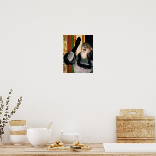 Sänger mit Handschuh, Edgar Degas Poster (Küche)