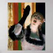 Sänger mit Handschuh, Edgar Degas Poster (Vorne)