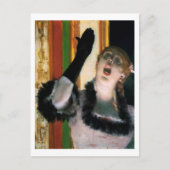 Sänger mit Handschuh, Edgar Degas Postkarte (Vorderseite)
