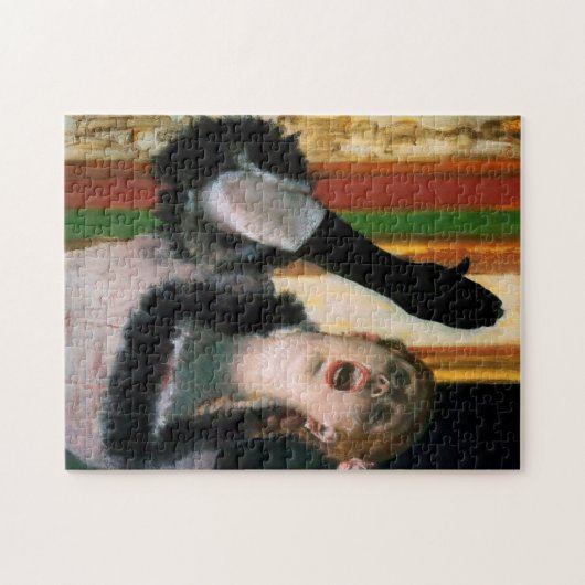 Sänger mit Handschuh, Edgar Degas Puzzle (Horizontal)