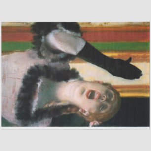 Sänger mit Handschuh, Edgar Degas Seidenpapier