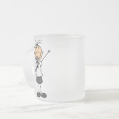 Sänger-Mug mit Stockfigur Mattglastasse (Vorderseite Links)