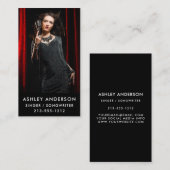 Sänger-Musiker-voller FotoPromo Visitenkarte (Vorne/Hinten)