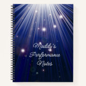 Sänger oder Schauspieler Notizblock (Vorderseite)