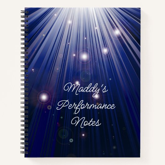 Sänger oder Schauspieler Notizblock (Vorderseite)