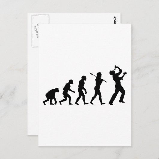 Sänger Postkarte (Vorne/Hinten)