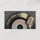 Sänger-Sänger-singenlehrer Visitenkarte (Vorderseite)