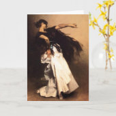 Sänger Sargent spanische Tänzer-Karte Karte (Gelbe Blume)