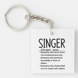 Sänger Schlüsselanhänger