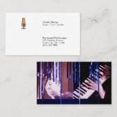 Sänger/Sprachlehrer Minimalistisch Visitenkarte (Vorne/Hinten)