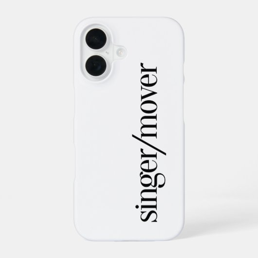 Sänger/Tänzer iPhone 16 Hülle (Rückseite)
