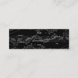 Sänger-Vintages Grau merkt Visitenkarte