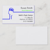 Sänger-Visitenkarte Visitenkarte (Vorne/Hinten)