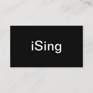 Sänger-Visitenkarte Visitenkarte