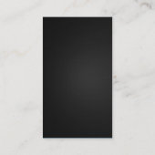 Sänger / Vocalist - Modernes, stilvolles Blau Visitenkarte (Rückseite)