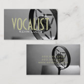 Sänger, Vocalist, Solo, Performance Entertainment Visitenkarte (Vorne/Hinten)