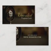 Sänger, Vocalist, Solo, Performance Entertainment Visitenkarte (Vorne/Hinten)